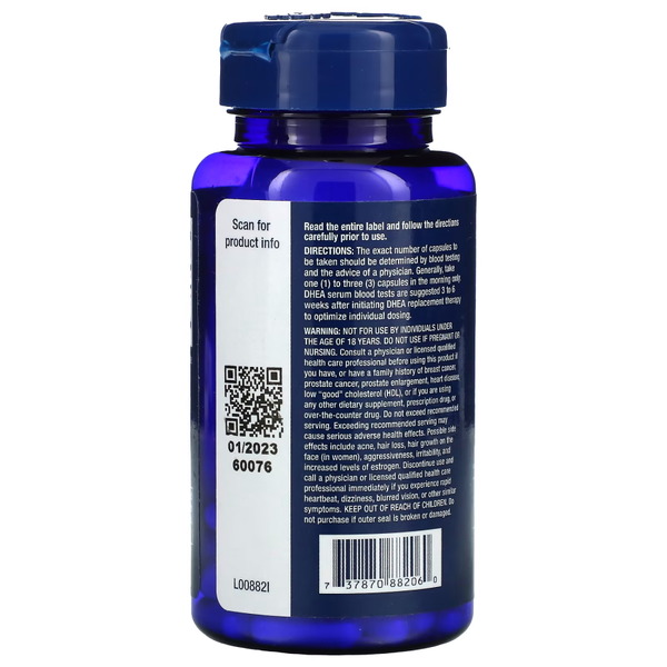 Стимулятор тестостерона Life Extension DHEA 50 mg, 60 вегакапсул. Фото 3