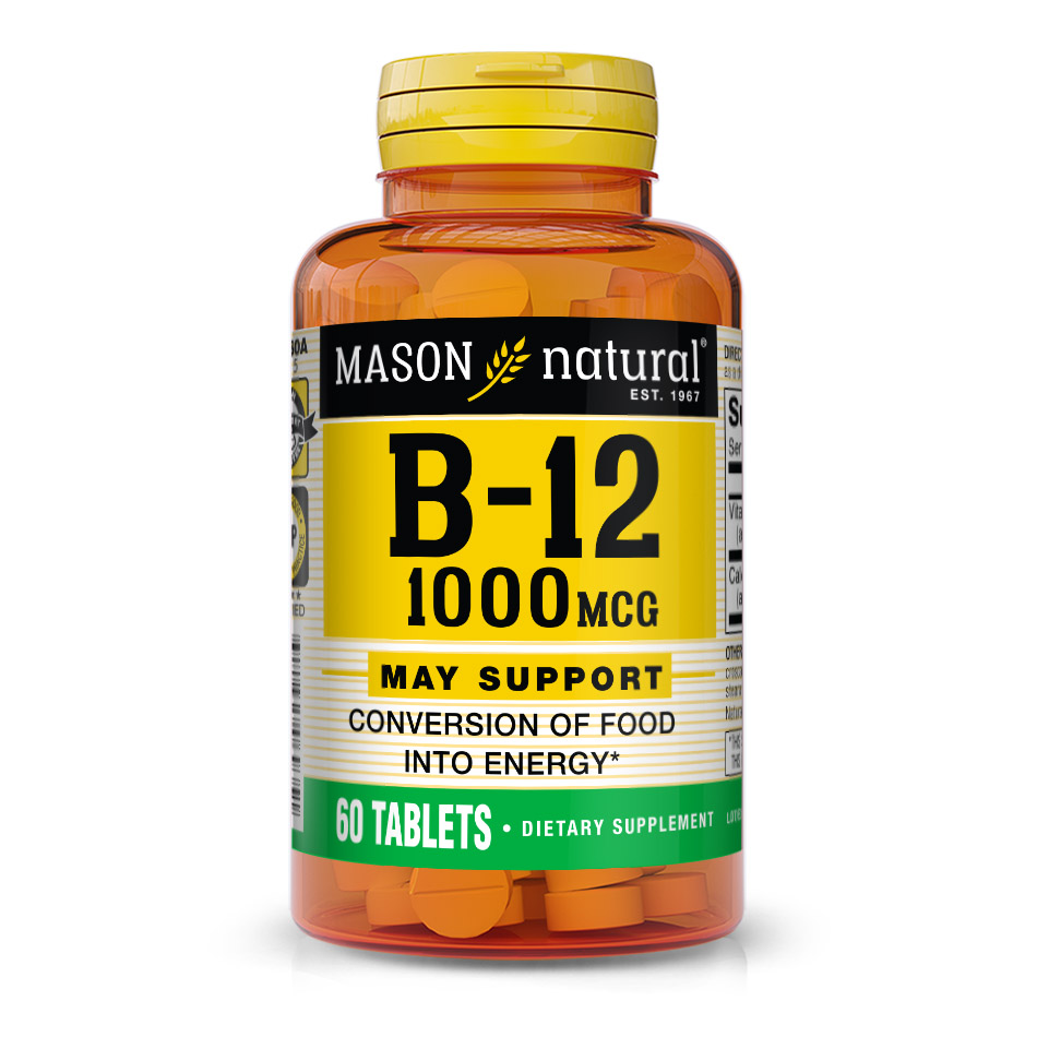 Вітаміни та мінерали Mason Natural Vitamin B12 1000 mcg, 60 таблеток