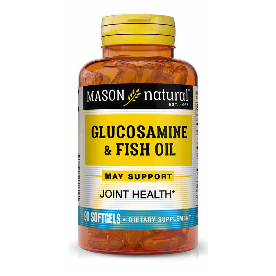 Препарат для суставов и связок Mason Natural Glucosamine & Fish Oil, 90 капсул