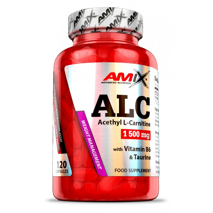 Жироспалювач AMIX ALC with Taurine and Vitamin B6, 120 капсул