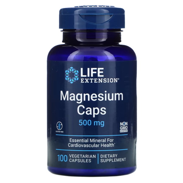 Вітаміни та мінерали Life Extension Magnesium Caps 500 mg, 100 вегакапсул