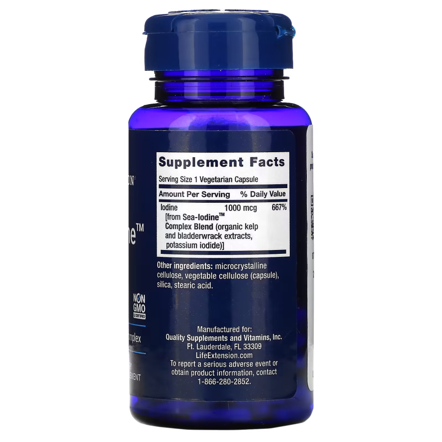 Вітаміни та мінерали Life Extension Sea-Iodine 1000 mcg, 60 вегакапсул. Фото 2