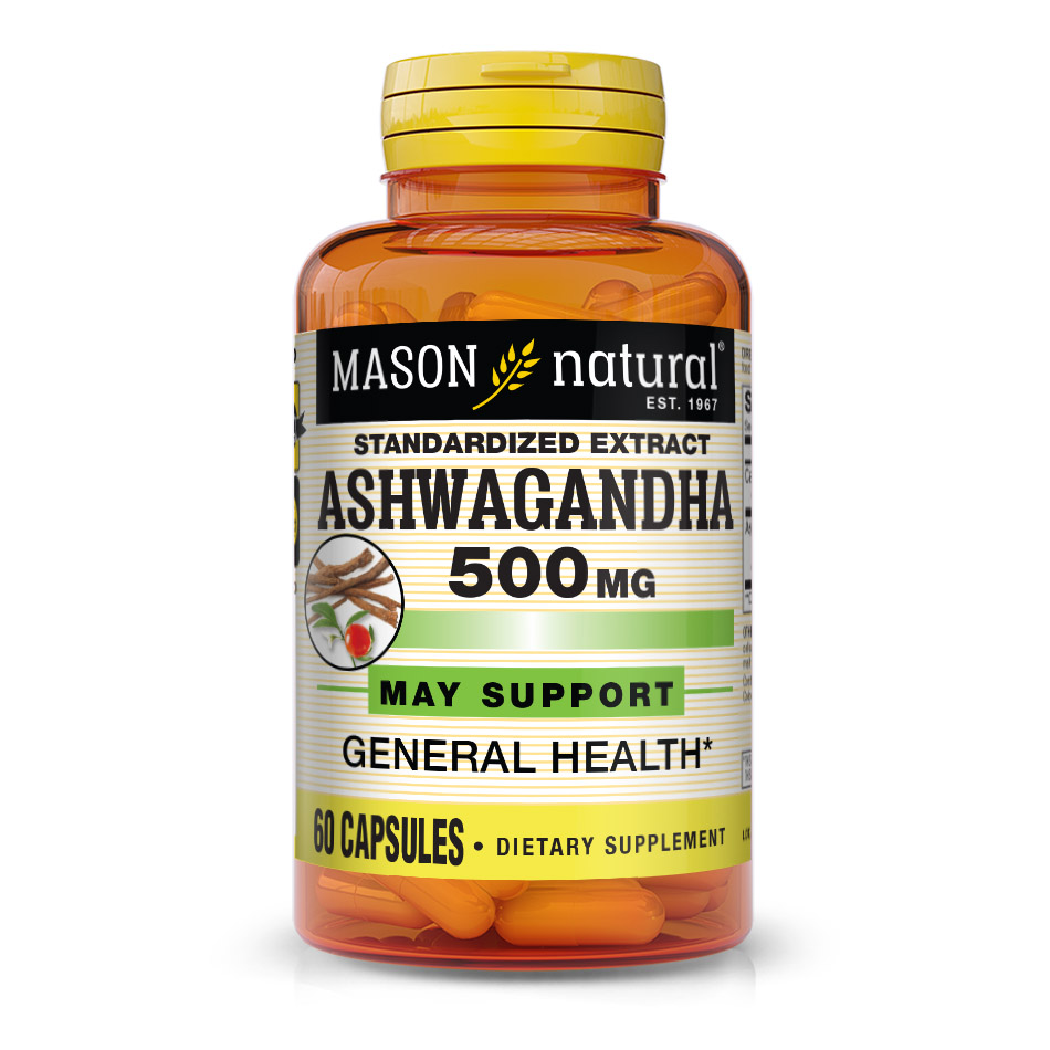 Натуральна добавка Mason Natural Ashwagandha 500 mg, 60 капсул