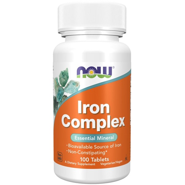Вітаміни та мінерали NOW Iron Complex, 100 таблеток
