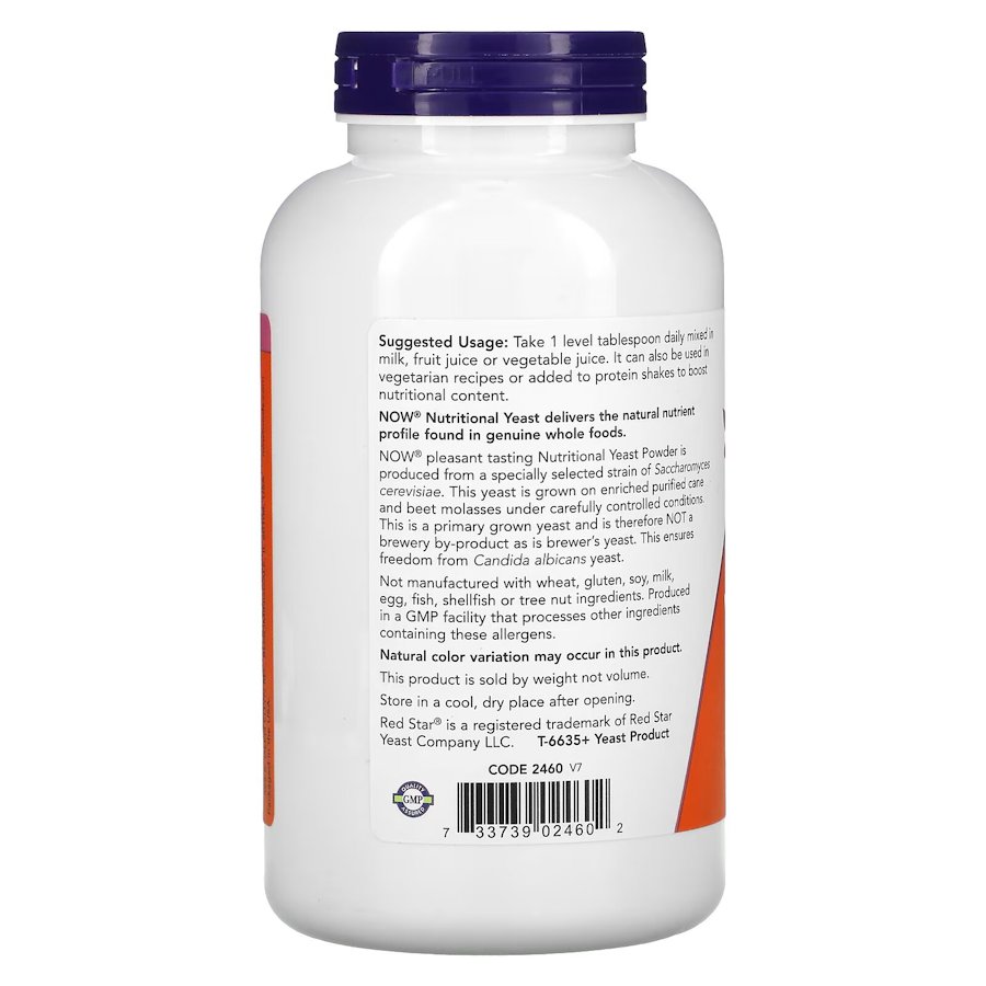 Натуральная добавка NOW Nutritional Yeast, 284 грамма. Фото 2