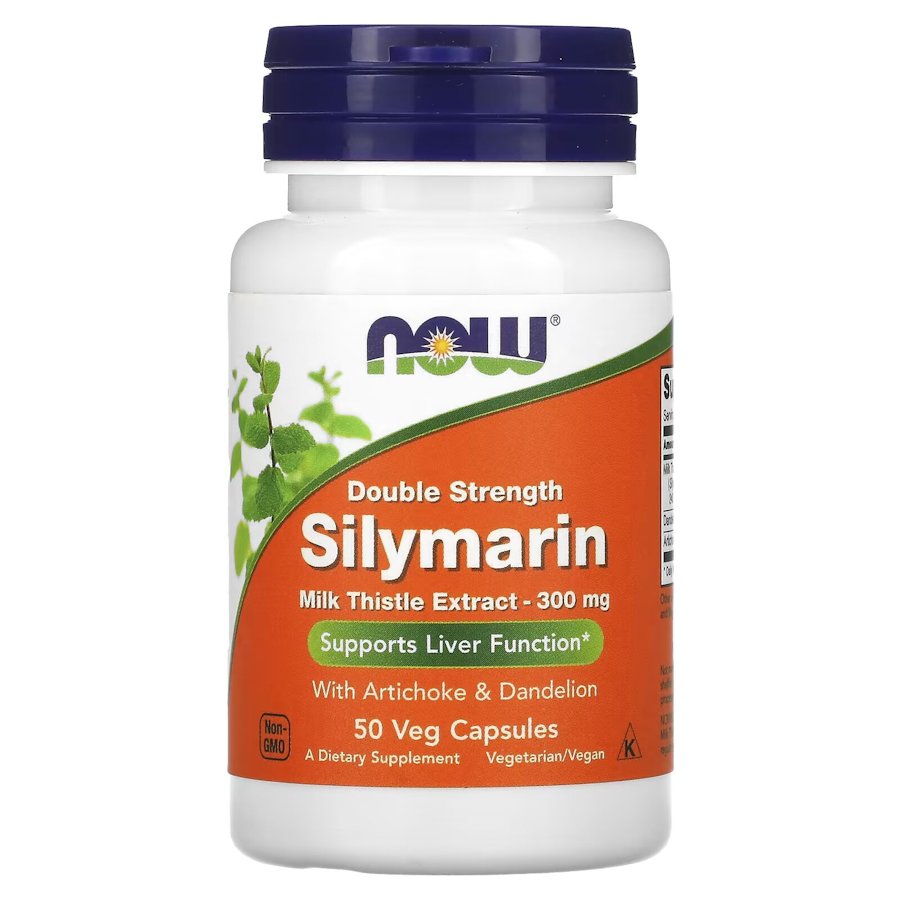 Натуральна добавка NOW Silymarin Milk Thistle 300 mg, 50 вегакапсул