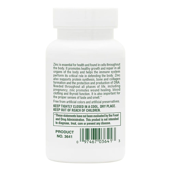 Вітаміни та мінерали Natures Plus Zinc 30 mg, 90 таблеток. Фото 3