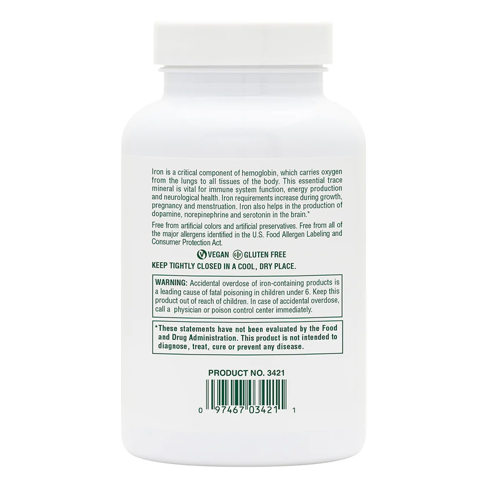 Витамины и минералы Natures Plus Chewable Iron, 90 таблеток. Фото 3