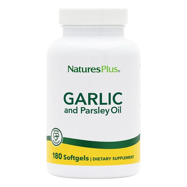 Натуральна добавка Natures Plus Garlic and Parsley Oil, 180 капсул
