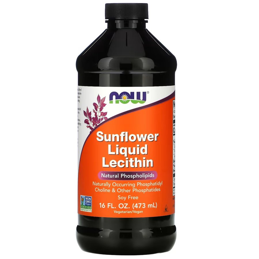Натуральна добавка NOW Sunflower Lecithin Liquid, 473 мл