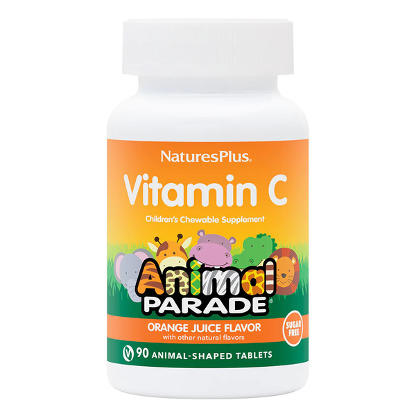 Витамины и минералы Natures Plus Animal Parade Vitamin C Sugar-Free, 90 жевательных таблеток