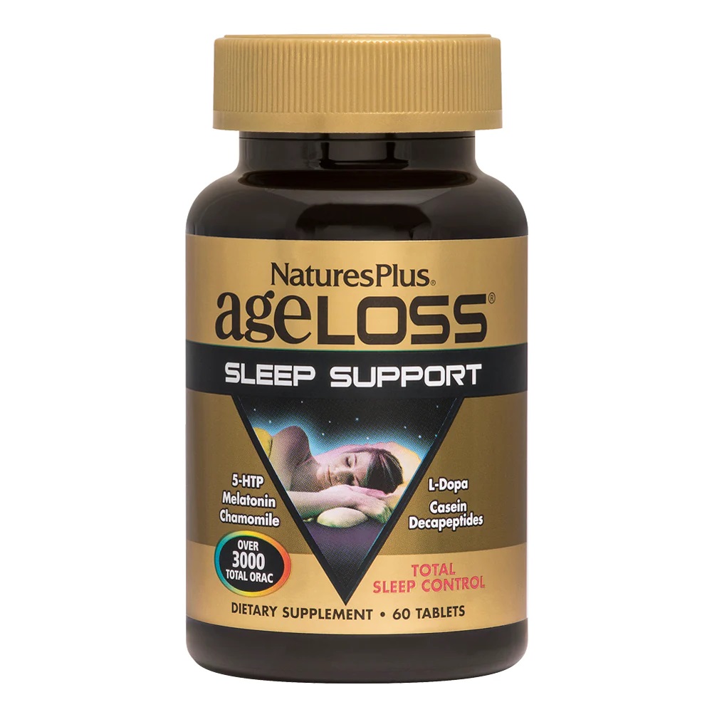Натуральна добавка Natures Plus Age-Less Slepp Support, 60 таблеток