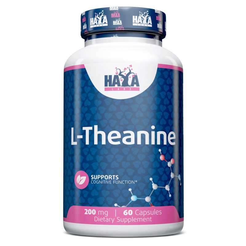 Аминокислота Haya Labs L-Theanine 200 mg, 60 капсул