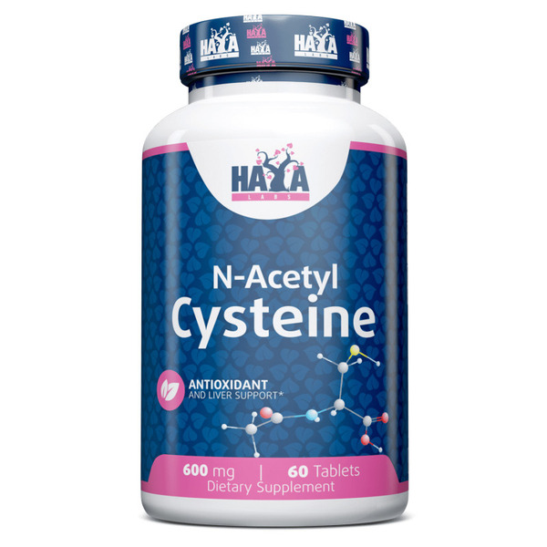 Амінокислота Haya Labs N-Acetyl Cysteine, 60 таблеток