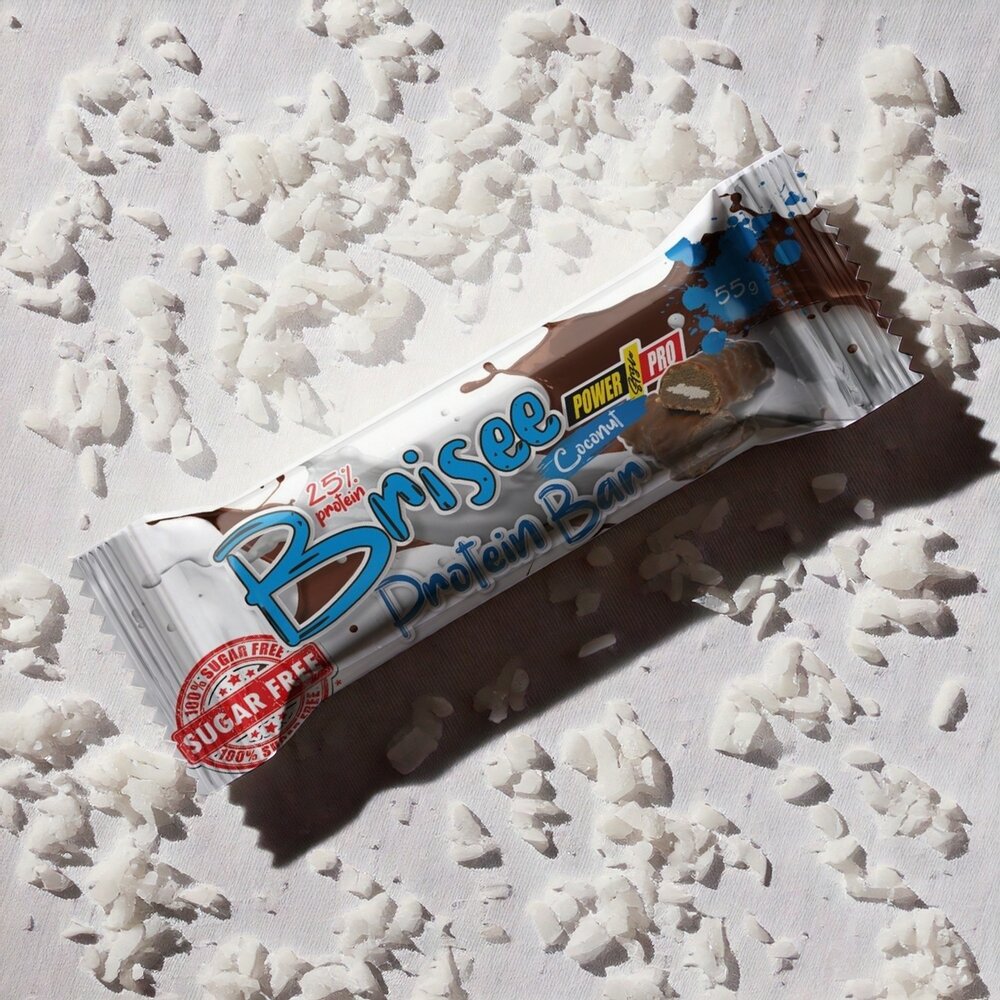 Батончик Power Pro Brisee Protein Bar Sugar Free, 55 грам. Фото 2
