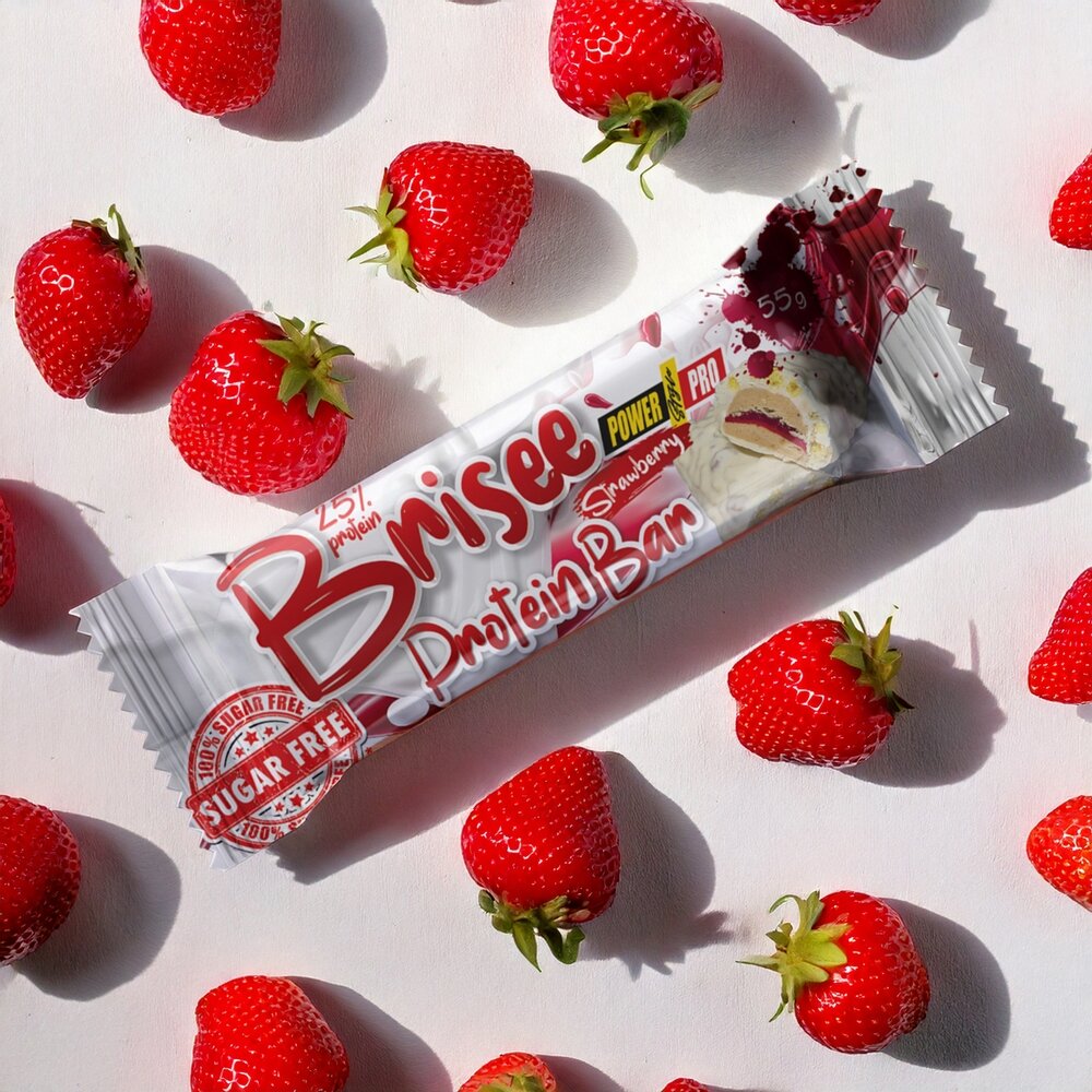 Батончик Power Pro Brisee Protein Bar Sugar Free, 55 грам. Фото 5