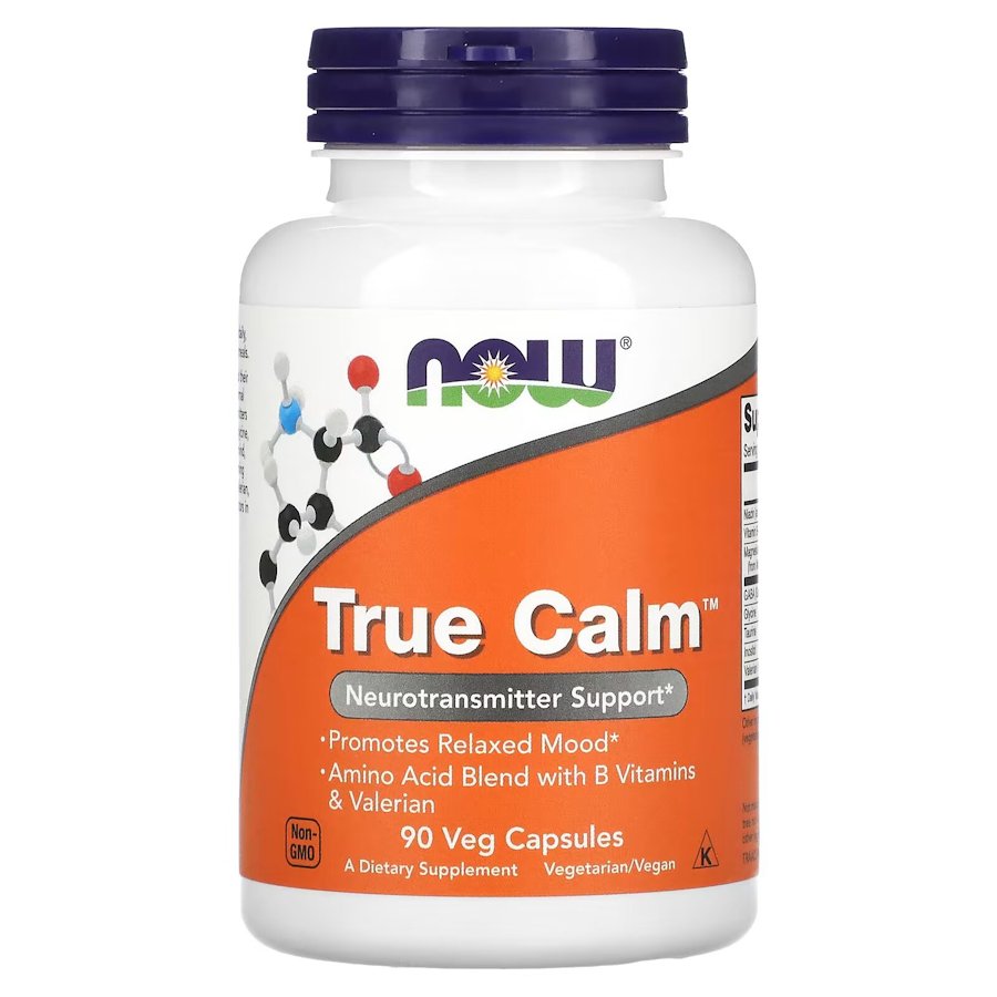 Амінокислота NOW True Calm, 90 вегакапсул