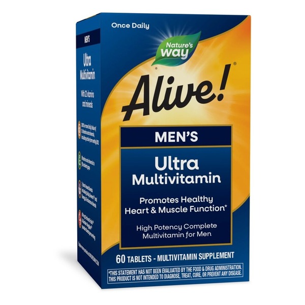 Вітаміни та мінерали Nature's Way Alive! Once Daily Men's Ultra Potency, 60 таблеток