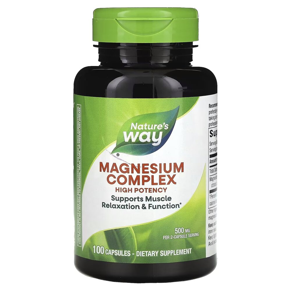 Вітаміни та мінерали Nature's Way Magnesium Complex, 100 капсул
