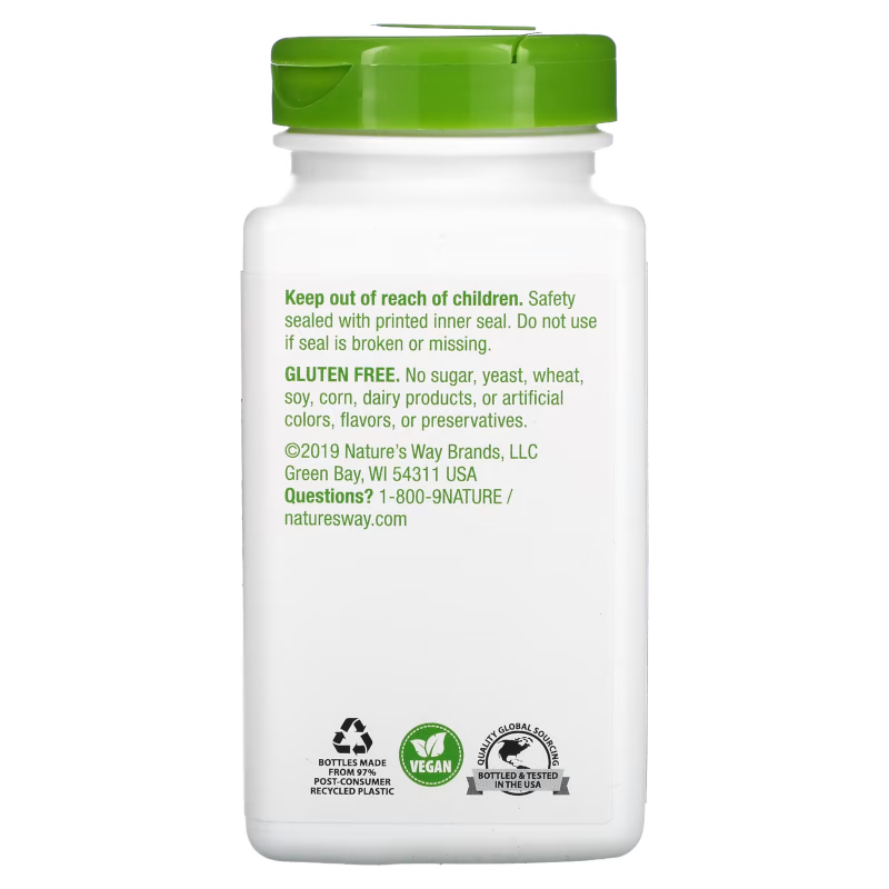 Натуральная добавка Nature's Way Gotu Kola Herb 950 mg, 180 вегакапсул. Фото 4