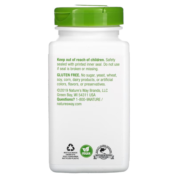 Натуральная добавка Nature's Way Gotu Kola Herb 950 mg, 180 вегакапсул. Фото 4