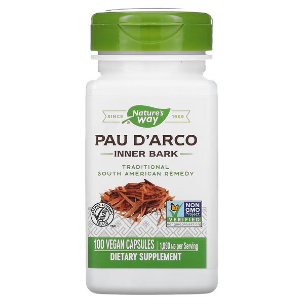 Натуральна добавка Nature's Way Pau D'Arco, 100 вегакапсул