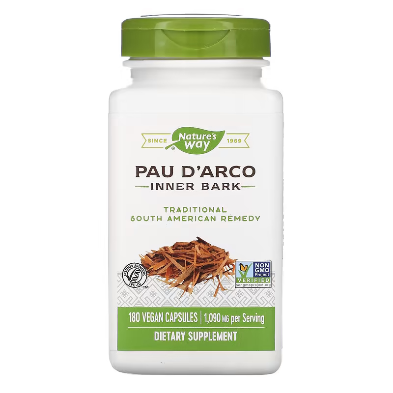 Натуральна добавка Nature's Way Pau D'Arco, 180 вегакапсул