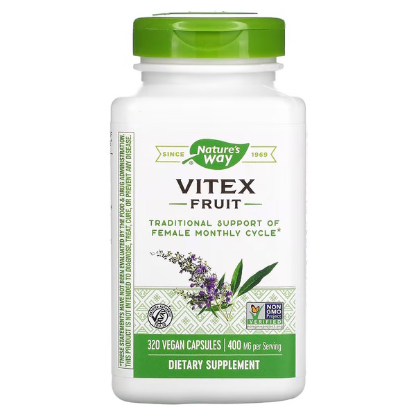Натуральна добавка Nature's Way Vitex Fruit, 320 вегакапсул
