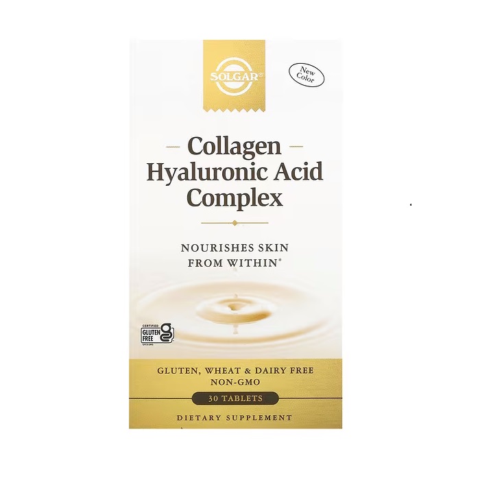 Препарат для суглобів і зв'язок Solgar Collagen Hyaluronic Acid Complex, 30 таблеток