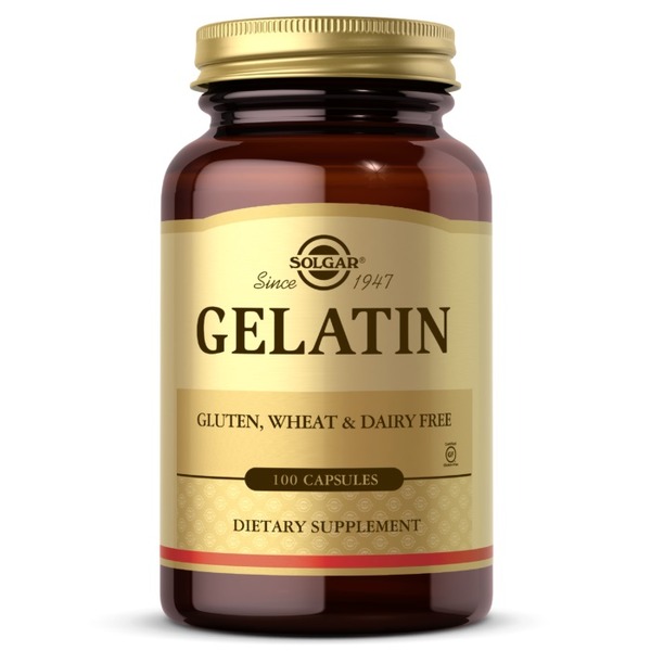 Препарат для суглобів і зв'язок Solgar Gelatin, 100 капсул