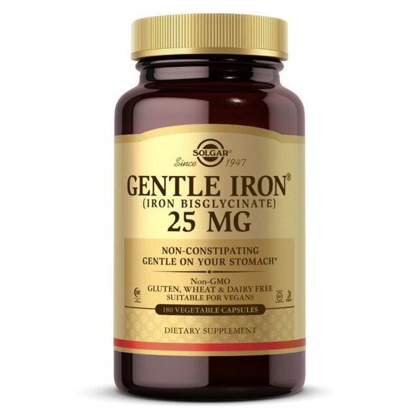 Вітаміни та мінерали Solgar Gentle Iron 25 mg, 180 вегакапсул