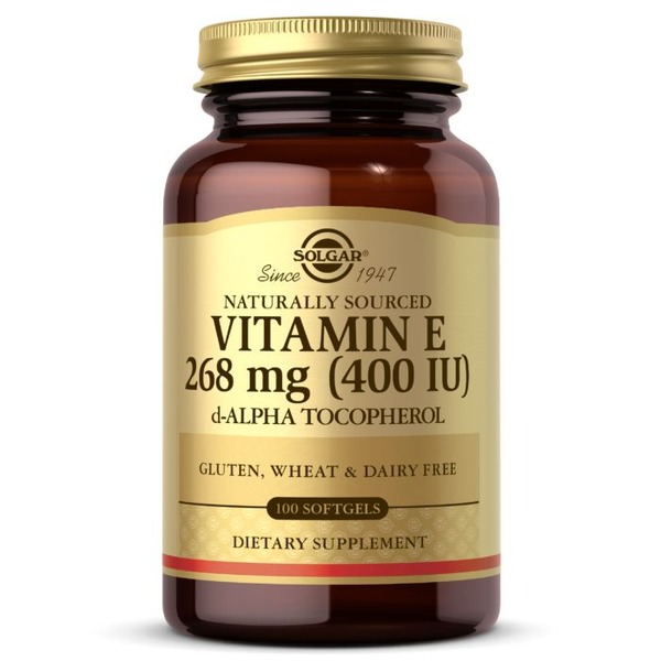 Вітаміни та мінерали Solgar Vitamin E 268 mg (400 IU) d-Alpha Tocopherol, 100 капсул