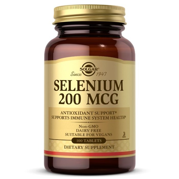 Вітаміни та мінерали Solgar Selenium 200 mcg, 100 таблеток
