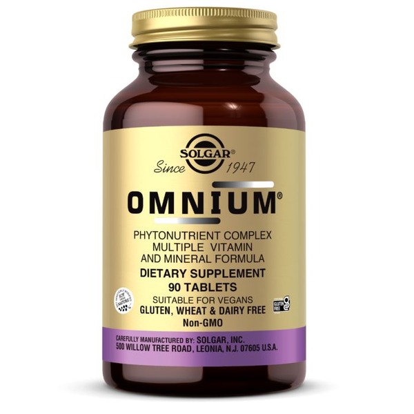 Вітаміни та мінерали Solgar Omnium Phytonutrient Complex Multiple Vitamin and Mineral Formula, 90 таблеток