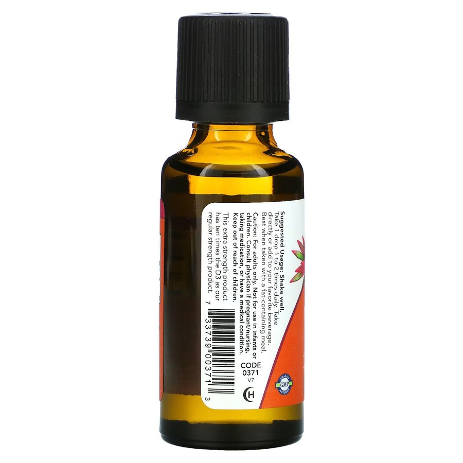 Вітаміни та мінерали NOW Vitamin D3 Extra Strength, 30 мл. Фото 3