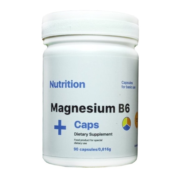 Вітаміни та мінерали EntherMeal Magnesium B6, 90 капсул