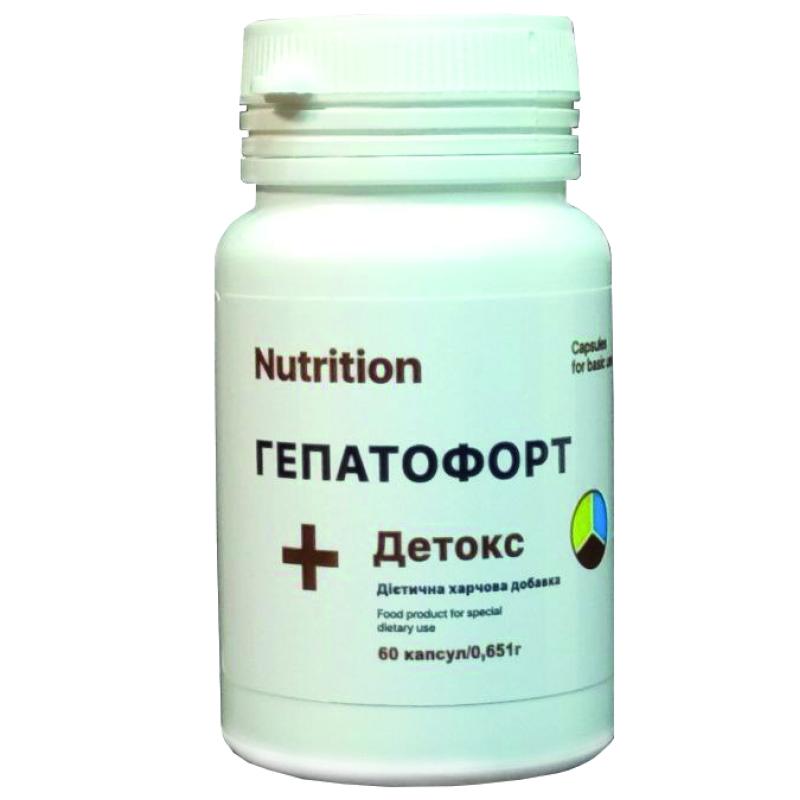Аминокислота EntherMeal Гепатофорт + Детокс, 60 капсул