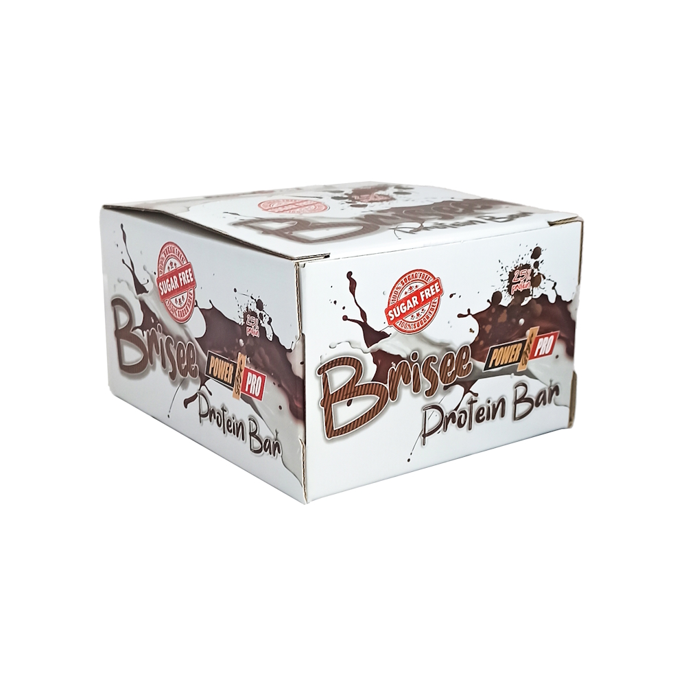 Блок батончиків Power Pro Brisee Protein Bar 25% Sugar Free, 20*55 грам