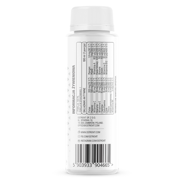 Витамины и минералы OstroVit Vit&Min Shot, 100 мл. Фото 2