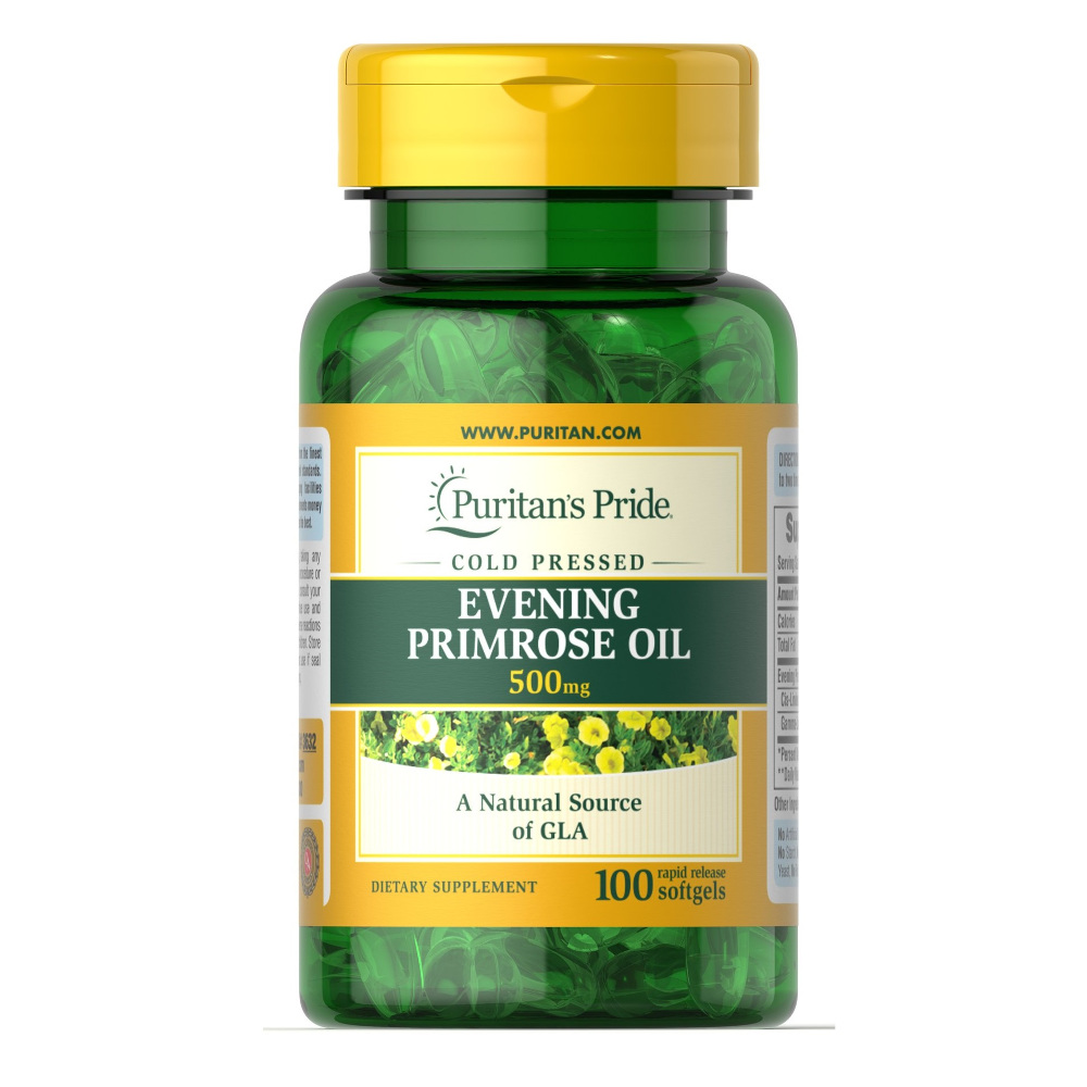 Жирні кислоти Puritan's Pride Evening Primrose Oil 500 mg, 100 капсул