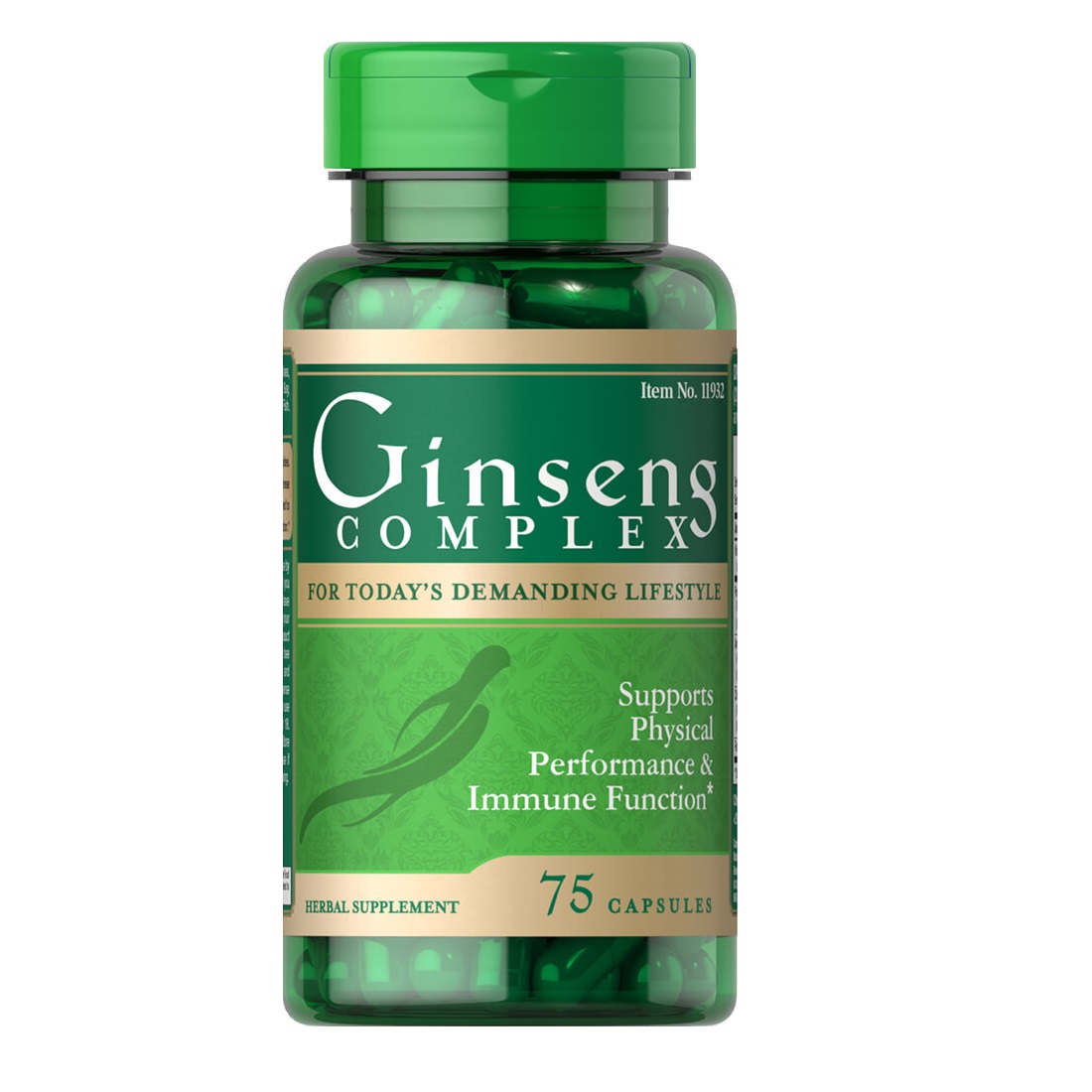 Натуральная добавка Puritan's Pride Ginseng Complex, 75 капсул
