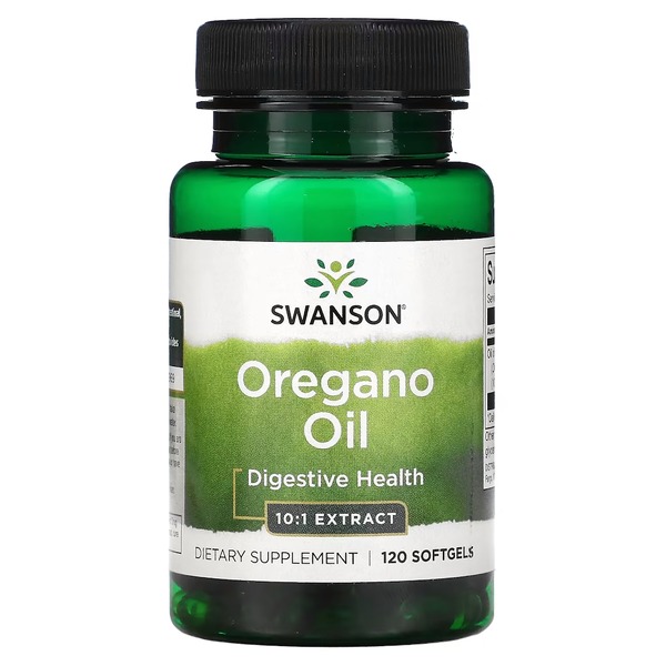 Натуральна добавка Swanson Oregano Oil 10:1 Extract, 120 капсул