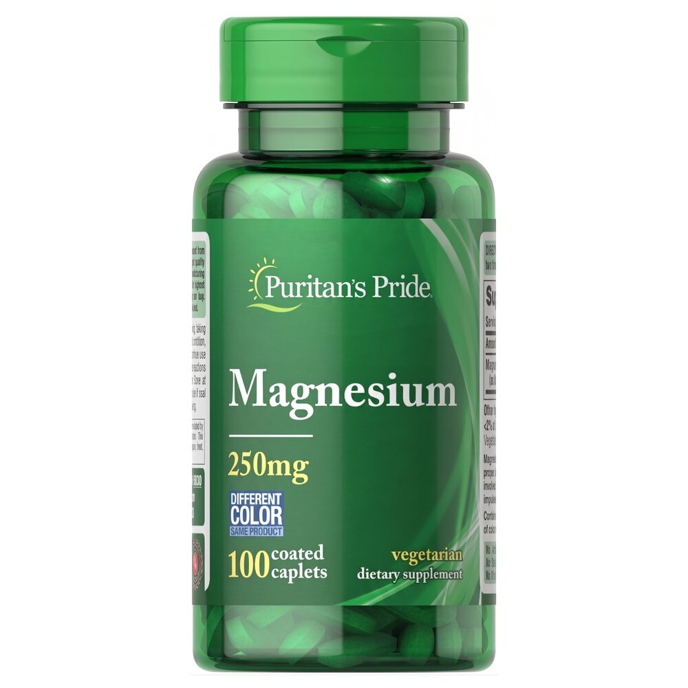 Витамины и минералы Puritan's Pride Magnesium 250 mg, 100 каплет