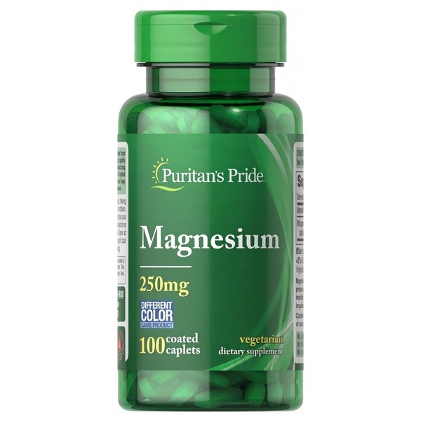Вітаміни та мінерали Puritan's Pride Magnesium 250 mg, 100 каплет