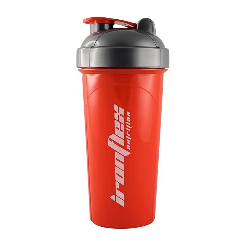 Шейкер IronFlex Shaker 700 мл, Red/Grey с сеткой лопастями