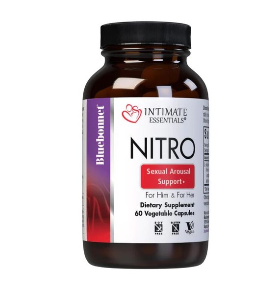 Аргінін Bluebonnet Nutrition Intimate Essentials Nitro, 60 вегакапсул