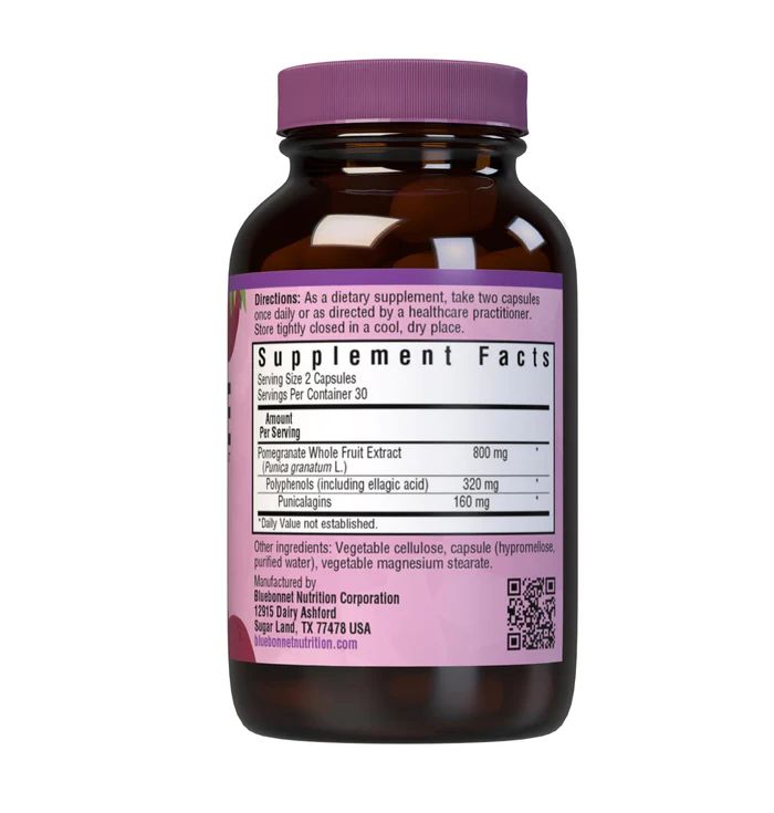 Екстрак плодів гранату Bluebonnet Nutrition Super Fruit Pomegranate Extract, 60 вегакапсул. Фото 2