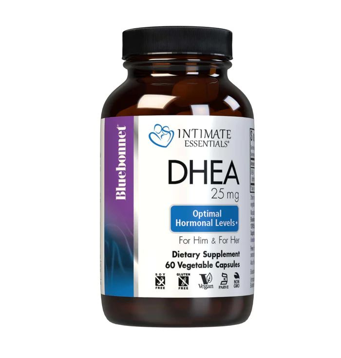 Природный гормон Bluebonnet Nutrition DHEA 25 mg, 60 вегакапсул оптимизация гормональных уровней