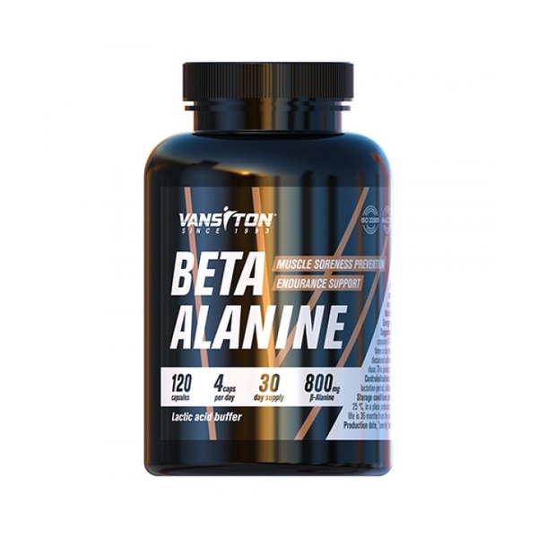 Буферний бета-аланін Vansiton Beta-Alanine, 120 капсул