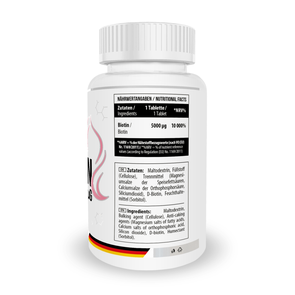 Витами В7 MST Nutrition Biotin 5000 Beauty, 100 таблеток для краси волосся і шкіри. Фото 2